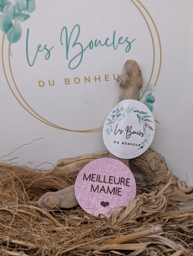 Broche personnalisée meilleure mamie br083