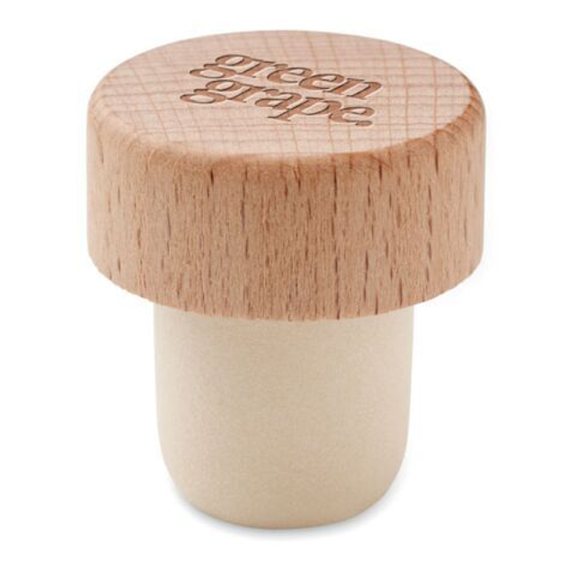 Beech wood bottle stopper