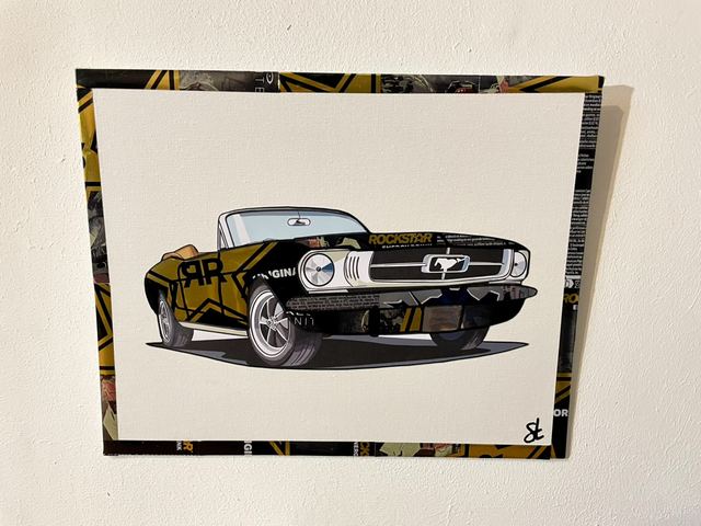 Tableau Mustang vintage 