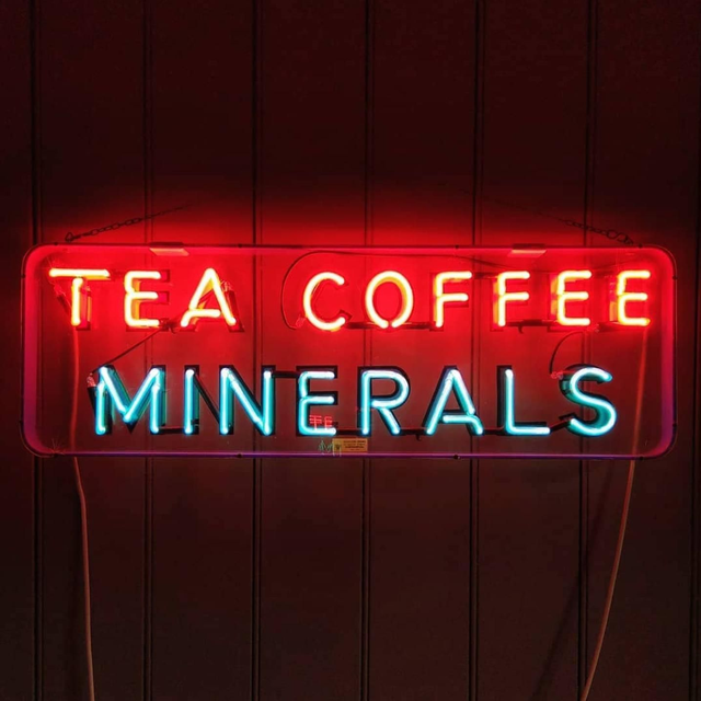 Rare 1940&#039;s Tea Coffee Mineral&#039;s Neon Sign SOLD! 