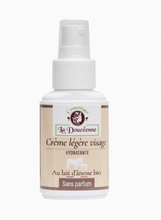 Crème légère visage - Lait d&#039;ânesse bio 50ml