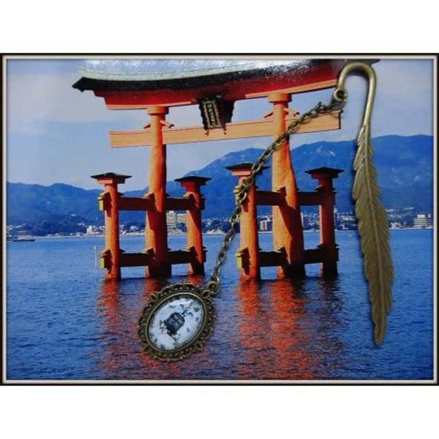 Marque Page Feuille &quot; La cage et l&#039;oiseau &quot;