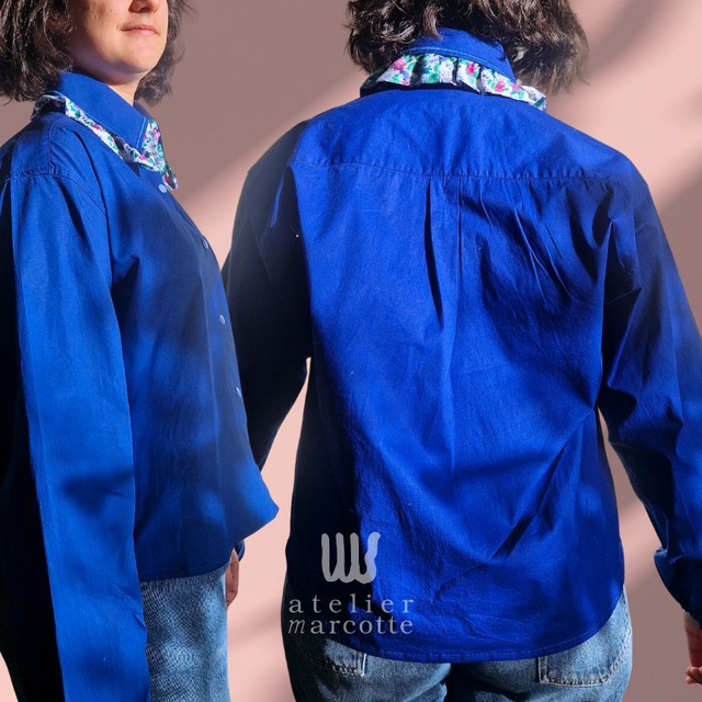 Chemise upcyclée Colette – Taille XL