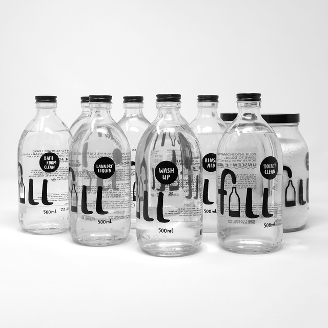 FILL REFILL GLASS BOTTLE (500ml)