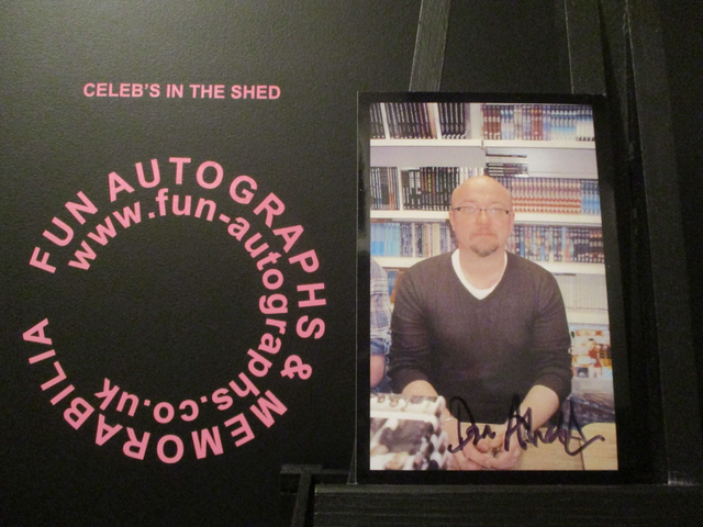 Dan Abnett Authentic Autographed 6x4 Our Facing Black Border Photograph