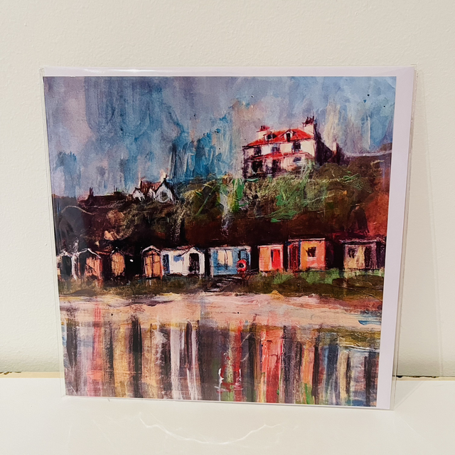 Greetings card- Coldingham Bay Reflections 