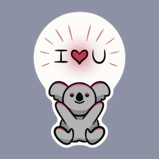 Sticker Koala Love