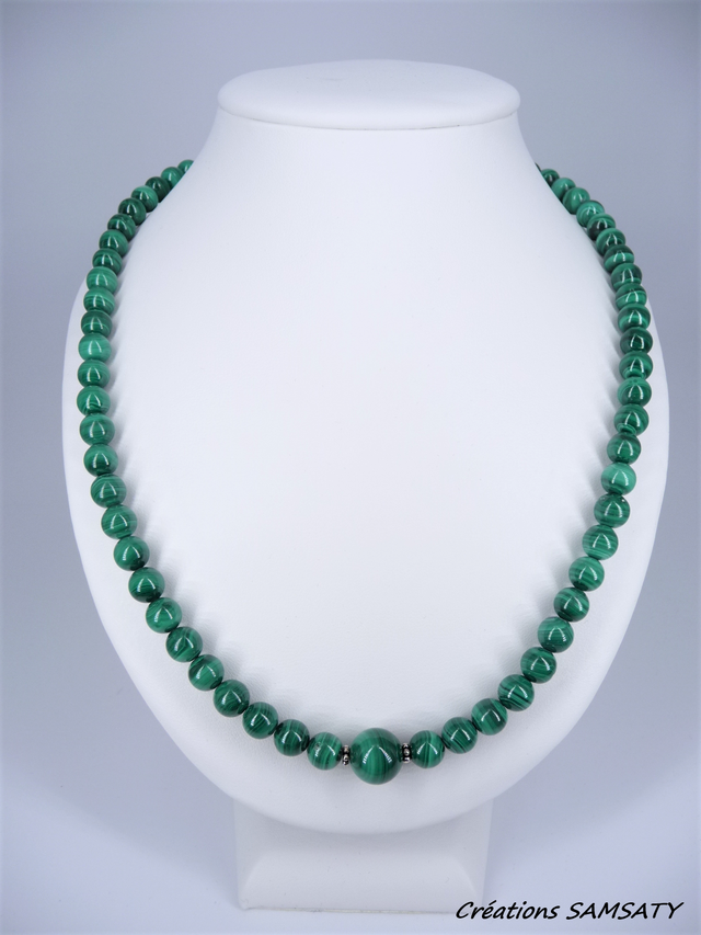 Collier malachite