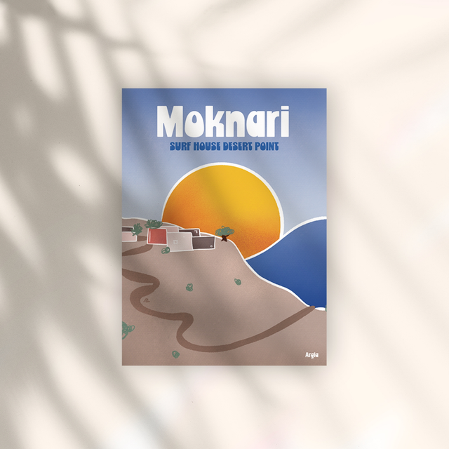 Argia I Moknari Surf House Desert Point  - Toile 30x40cm