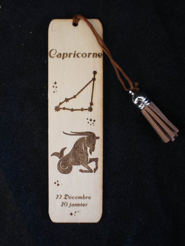 Marque-pages signe astrologique Capricorne