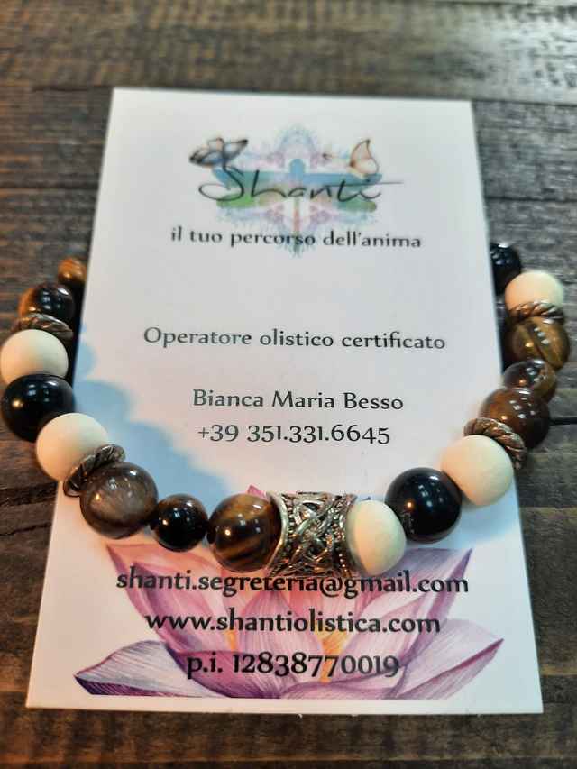 Bracciale uomo occhio di tigre