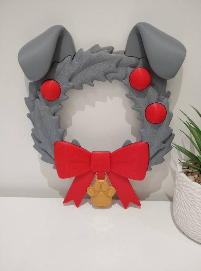 Couronne de Noël Chien