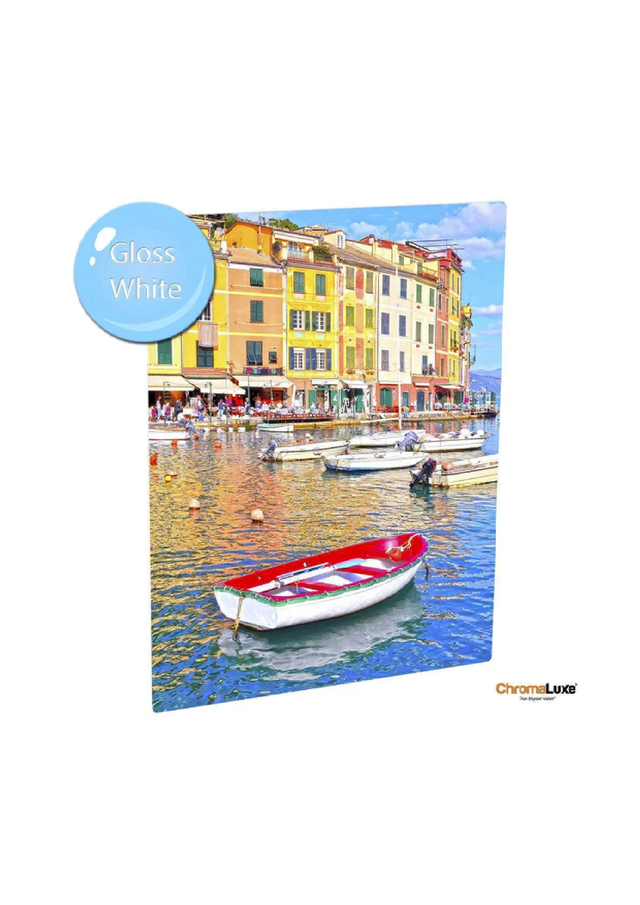 Chromaluxe Gloss White Aluminium 5 x 7