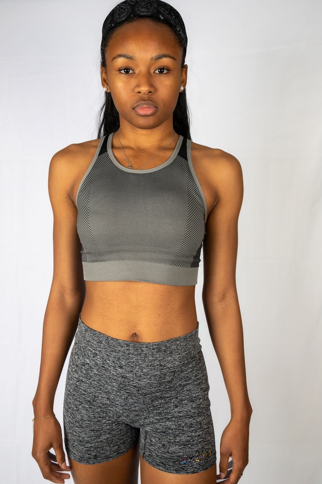 brassière sport Gris 