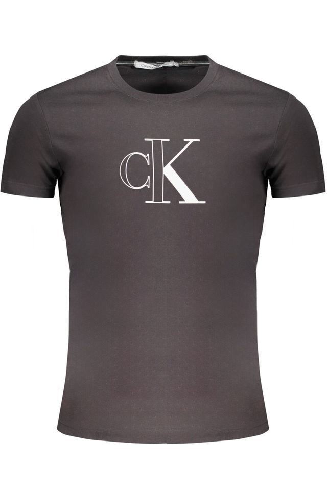 CALVIN KLEIN T-SHIRT MANICHE CORTE UOMO NERO