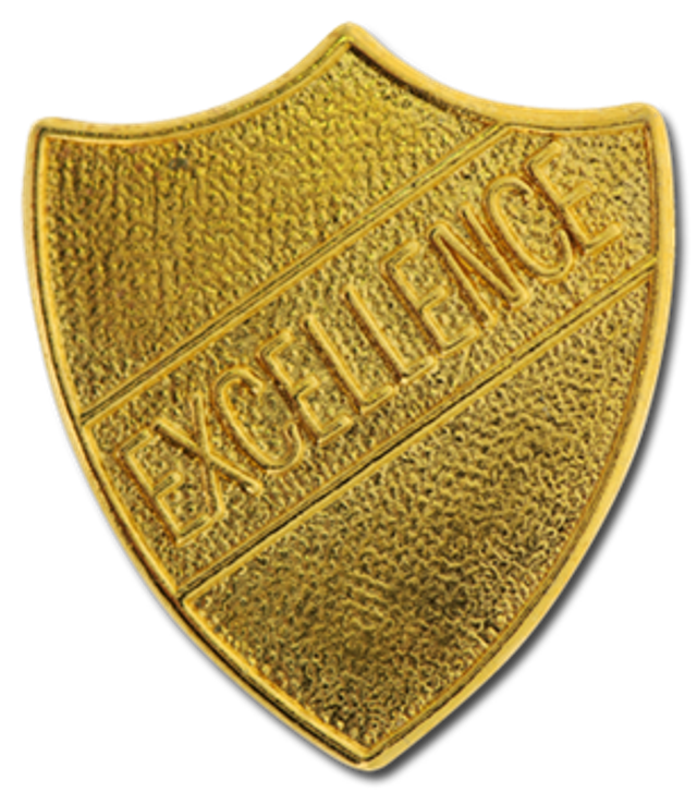 (3) Excellence Badge - Gold