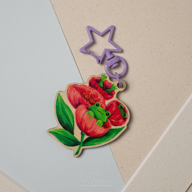 Żabka w kwiatach | ZWIERZĘTA