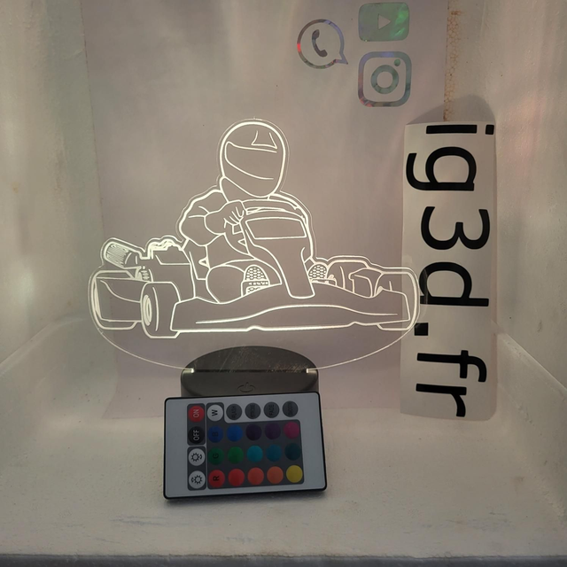 Lampe 3d Karting