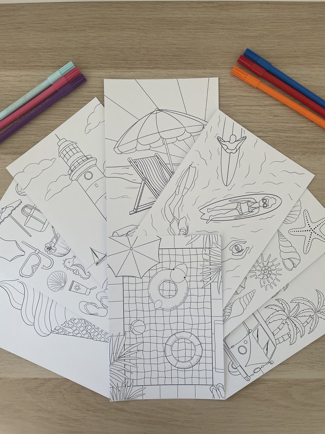 Coloriage - Évasion ensoleillée 