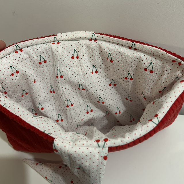 pochette livre broché cerises