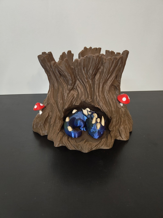 3D Druck: Snuggle Stump - Planter, Pflanzenhüter