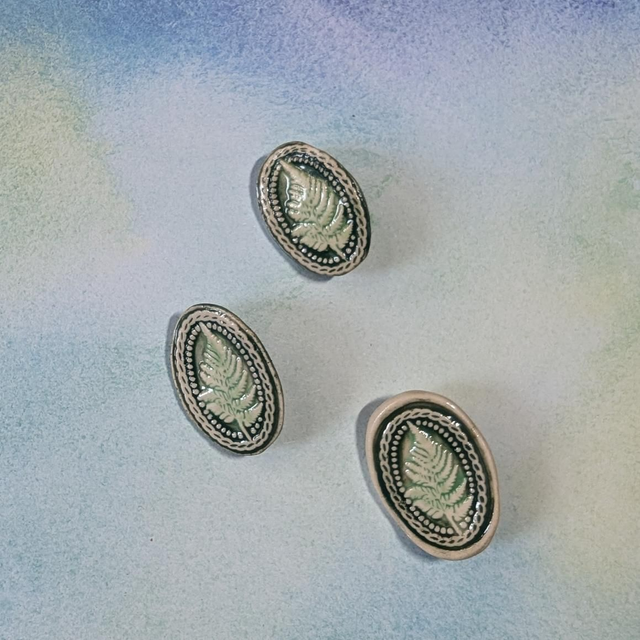 Fern - brooch or magnet 