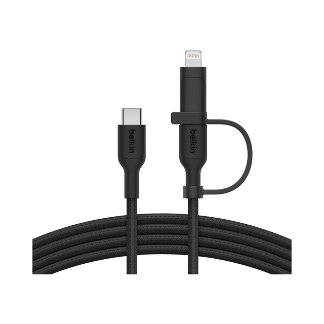 BELKIN BoostCharge Pro Cavo 2-in-1 USB-C e Lightning 1.5m (Nero)