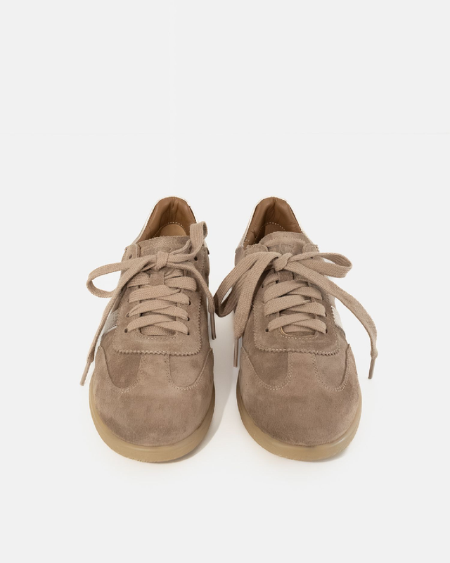 Sneakers in pelle crosta