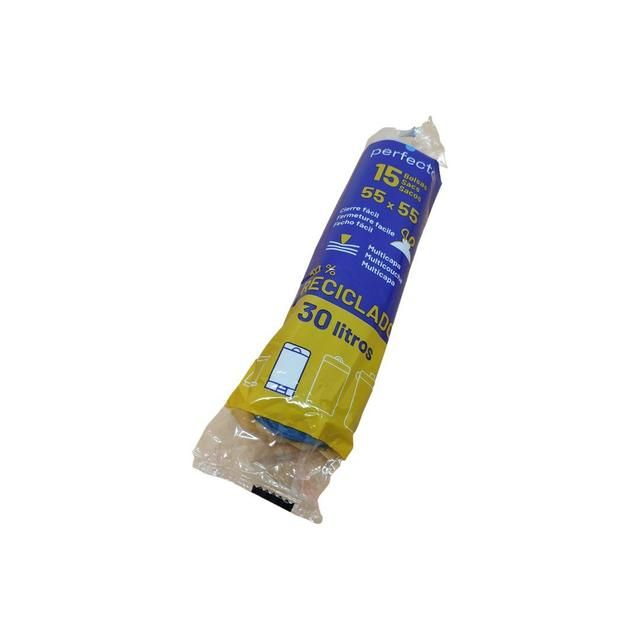 Perfecta Bolsa Basura 55x55cm Autocierre 15uds
