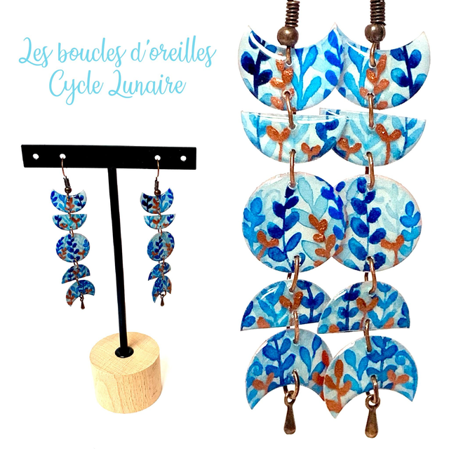 Boucles d'Oreilles Cycle Lunaire - Capsule de Juin 2025
