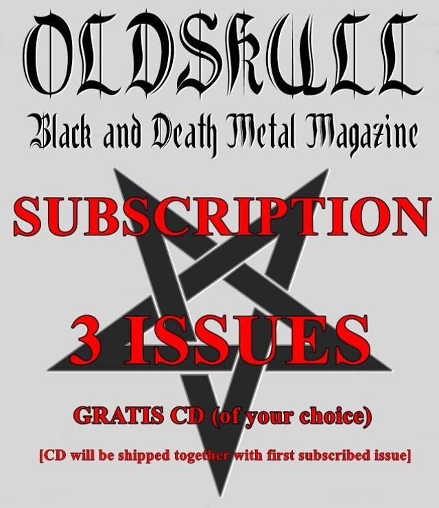 OLDSKULL Magazine SUBSCRIPTION 3 Issues + GRATIS CD