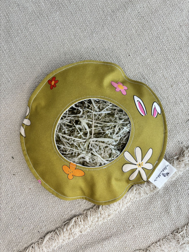 Sac à foin de sol Albertha&#039;s &quot;Vert lapin&quot; - 1 ouverture