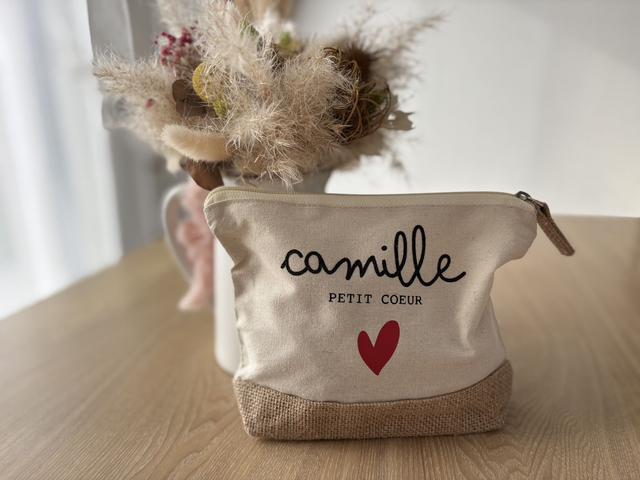 Pochette - Petit coeur personnalisée