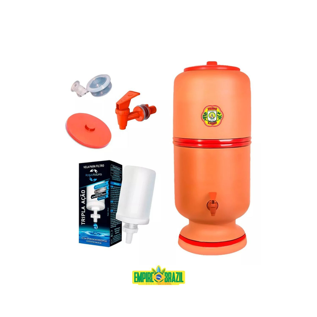 Filtro de Barro para Agua / Water Purifier Cerâmica SAO PEDRO 6l (Sob encomenda)