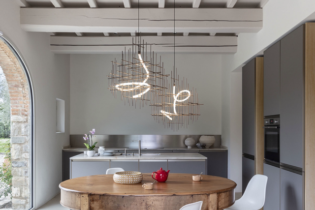 mogg Metrica Lampe brüniert