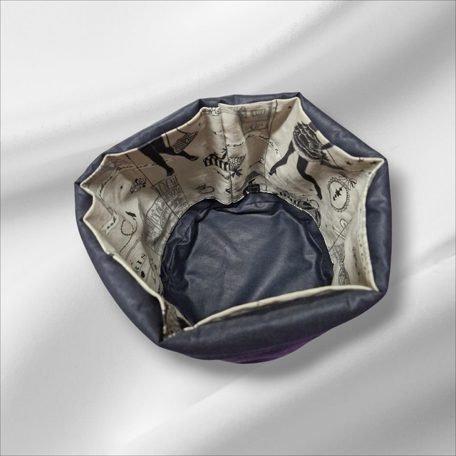 Panière ronde multipoches