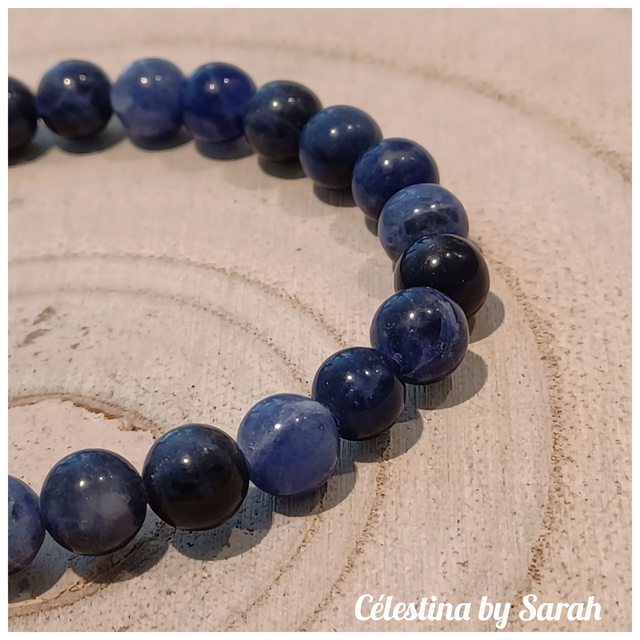 Bracelet Sodalite 6mm Taille Dame