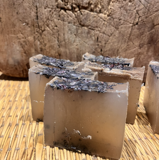 Moroccan rhassoul hibiscus clay soap 