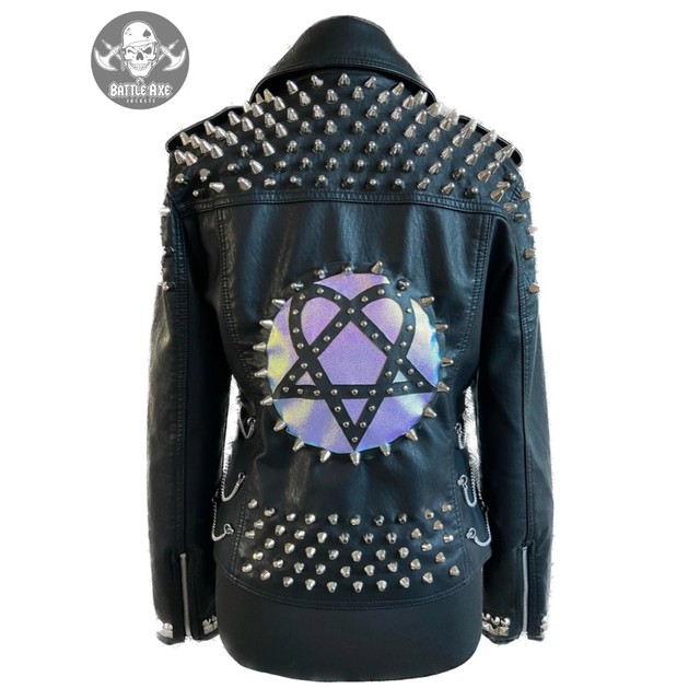 Heartagram Studded Jacket - Women's