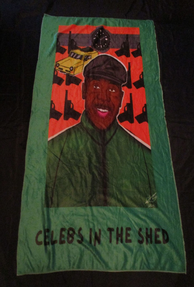 Vas Blackwood Lock, Stock And Two Smoking Barrels Rory Breaker Picture GREEN Blanket (Black Logo)(75cm x 150cm) 