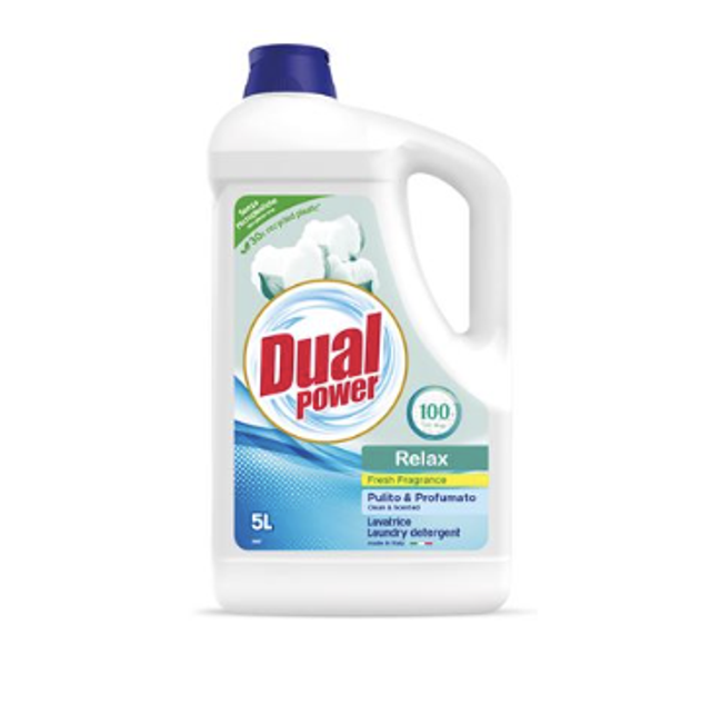 DUAL - Relax frissesség Folyékony mosószer 5 L 