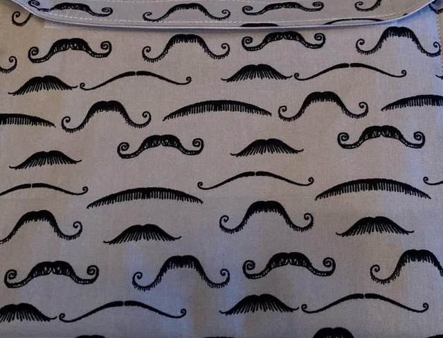 Reusable Snack Bag (Moustaches)