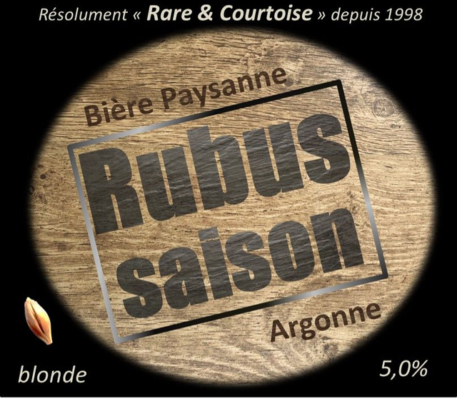 Bière  "Rubus Saison" 75cl ou 33cl 