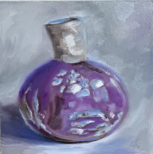 Kleine Vase – Feine Ölmalerei für dein Zuhause