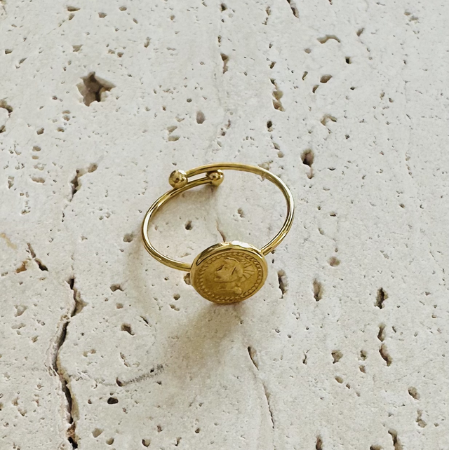 Ring muntje goud