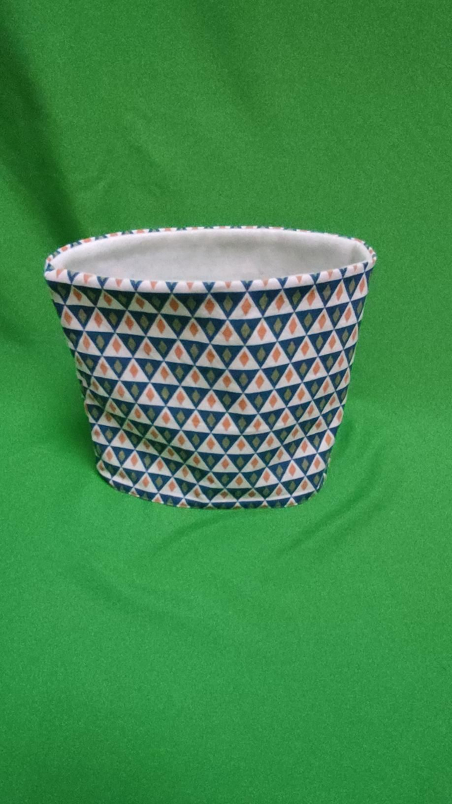 Snood Triangle Orange Bleu