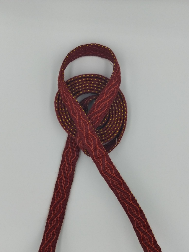 Galon entrelacé Rouge