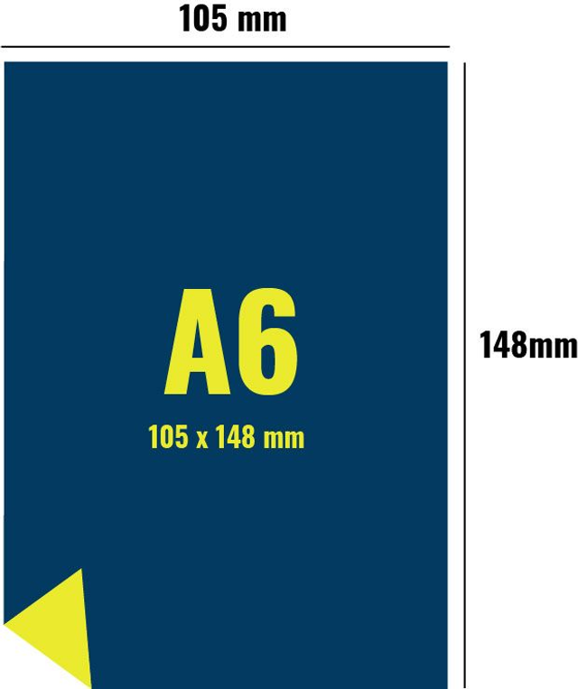 Flyer A6 - 135g couché brillant 
