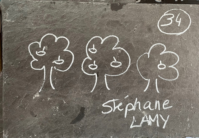 Ardoise pour la chapelle 