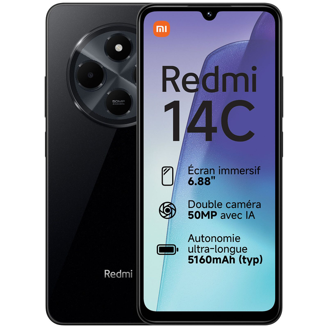 Redmi 14C – 128 Go – Noir – Grade A